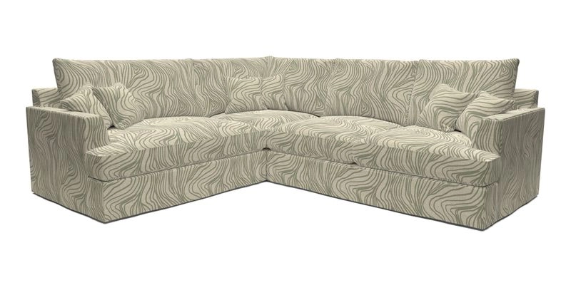 Slingsby Medium Fitted Cover Corner Unit RHF in Two Tone Plain Biscuit
