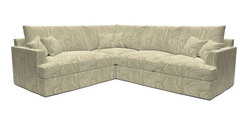 Slingsby Medium Fitted Cover Corner Unit RHF in Two Tone Plain Biscuit