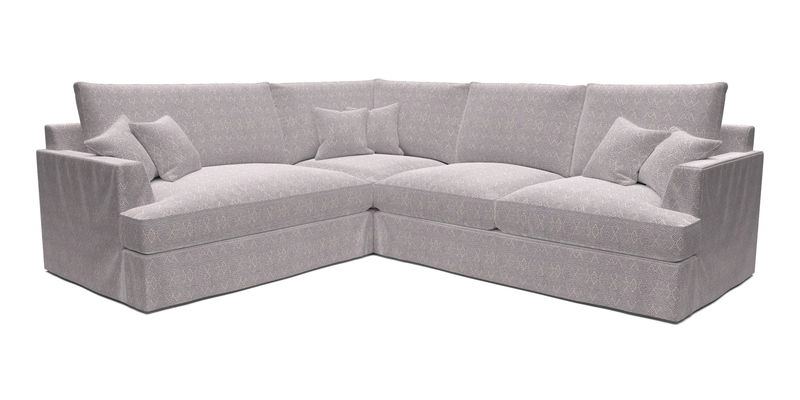 Slingsby Medium Fitted Cover Corner Unit RHF in Two Tone Plain Biscuit
