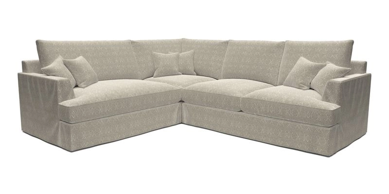 Slingsby Medium Fitted Cover Corner Unit RHF in Two Tone Plain Biscuit