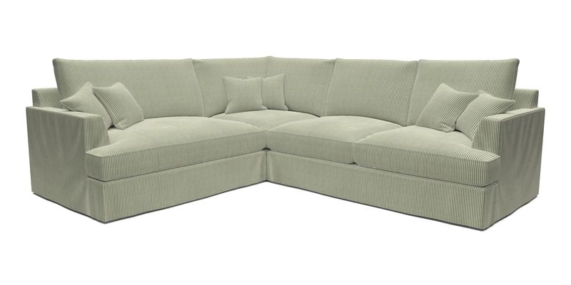 Slingsby Medium Fitted Cover Corner Unit RHF in Two Tone Plain Biscuit