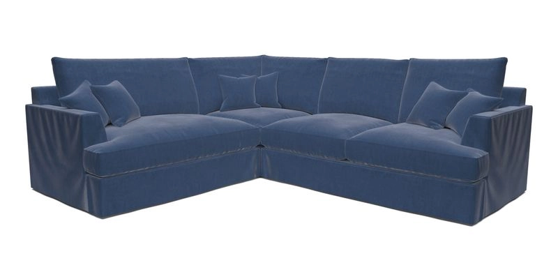 Slingsby Medium Fitted Cover Corner Unit RHF in Two Tone Plain Biscuit