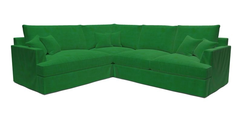 Slingsby Medium Fitted Cover Corner Unit RHF in Two Tone Plain Biscuit