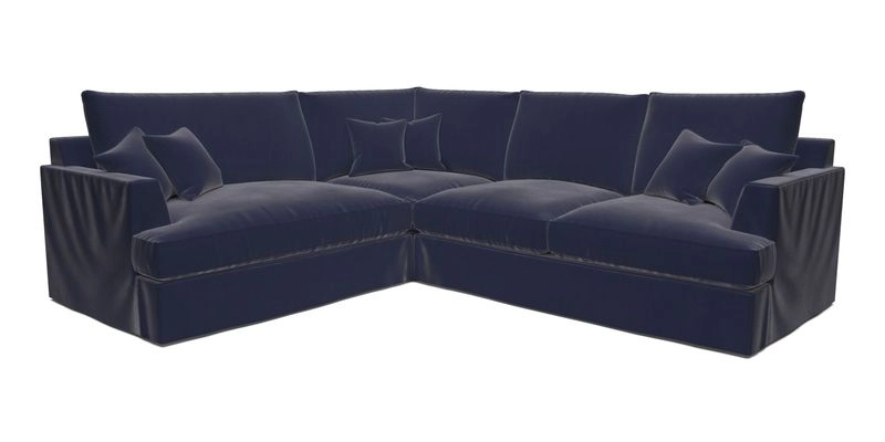 Slingsby Medium Fitted Cover Corner Unit RHF in Two Tone Plain Biscuit