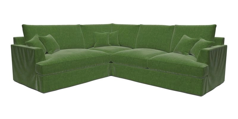 Slingsby Medium Fitted Cover Corner Unit RHF in Two Tone Plain Biscuit
