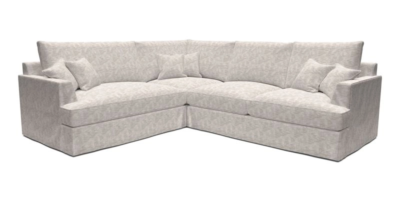 Slingsby Medium Fitted Cover Corner Unit RHF in Two Tone Plain Biscuit