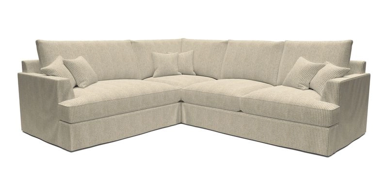 Slingsby Medium Fitted Cover Corner Unit RHF in Two Tone Plain Biscuit
