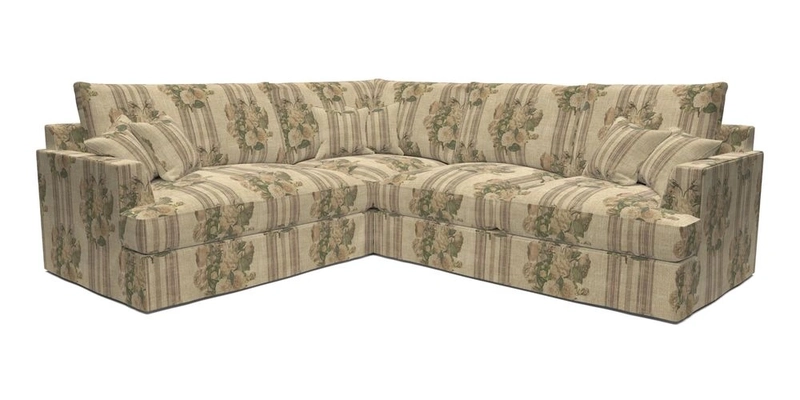 Slingsby Medium Fitted Cover Corner Unit RHF in Two Tone Plain Biscuit