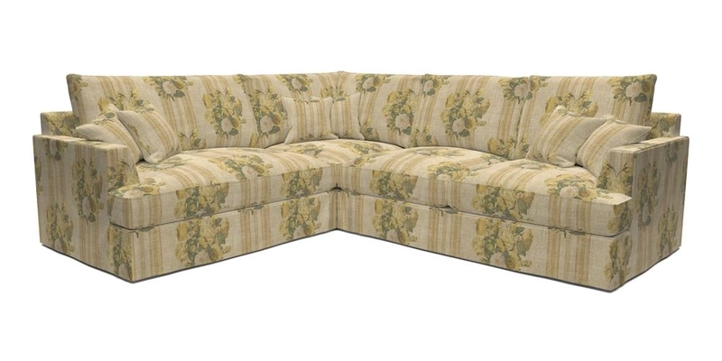 Slingsby Medium Fitted Cover Corner Unit RHF in Two Tone Plain Biscuit
