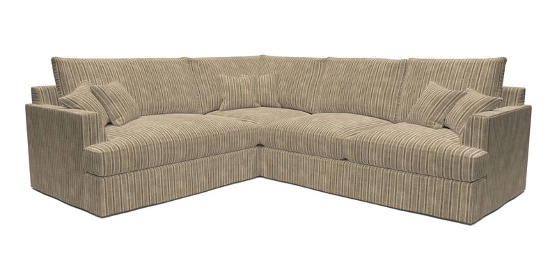 Slingsby Medium Fitted Cover Corner Unit RHF in Two Tone Plain Biscuit