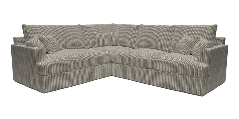 Slingsby Medium Fitted Cover Corner Unit RHF in Two Tone Plain Biscuit