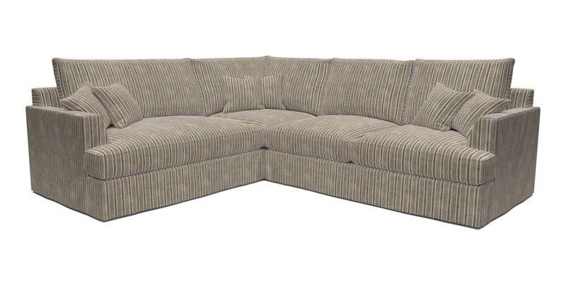 Slingsby Medium Fitted Cover Corner Unit RHF in Two Tone Plain Biscuit