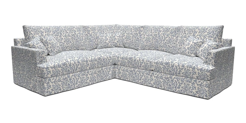 Slingsby Medium Fitted Cover Corner Unit RHF in Two Tone Plain Biscuit