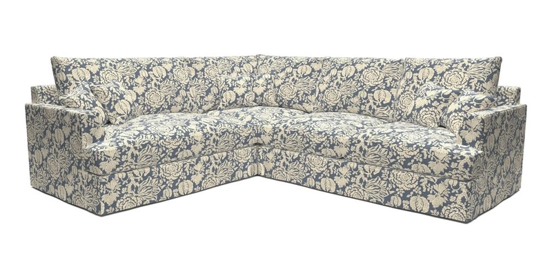 Slingsby Medium Fitted Cover Corner Unit RHF in Two Tone Plain Biscuit