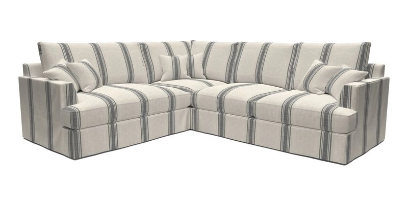 Slingsby Medium Fitted Cover Corner Unit RHF in Two Tone Plain Biscuit