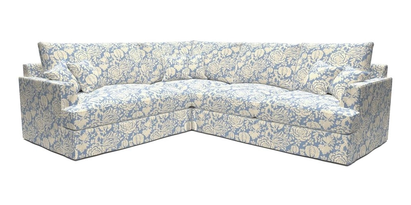 Slingsby Medium Fitted Cover Corner Unit RHF in Two Tone Plain Biscuit