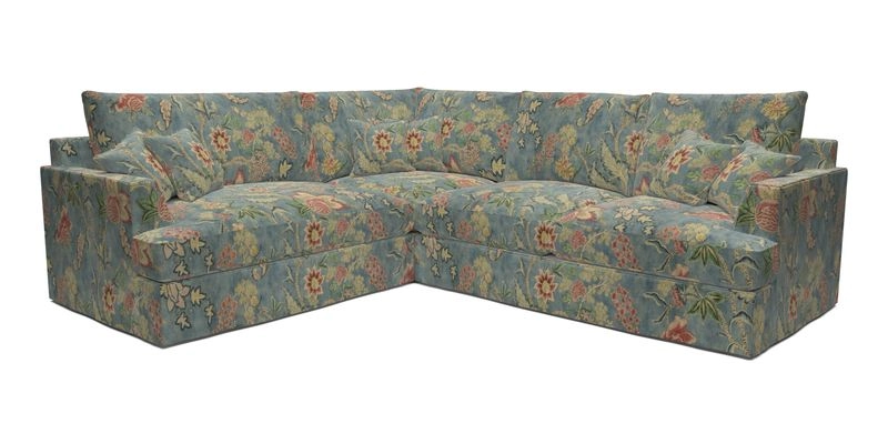 Slingsby Medium Fitted Cover Corner Unit RHF in Two Tone Plain Biscuit