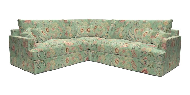 Slingsby Medium Fitted Cover Corner Unit RHF in Two Tone Plain Biscuit