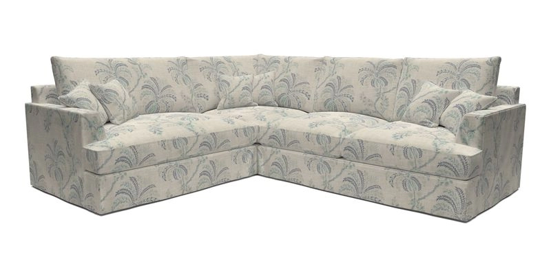 Slingsby Medium Fitted Cover Corner Unit RHF in Two Tone Plain Biscuit