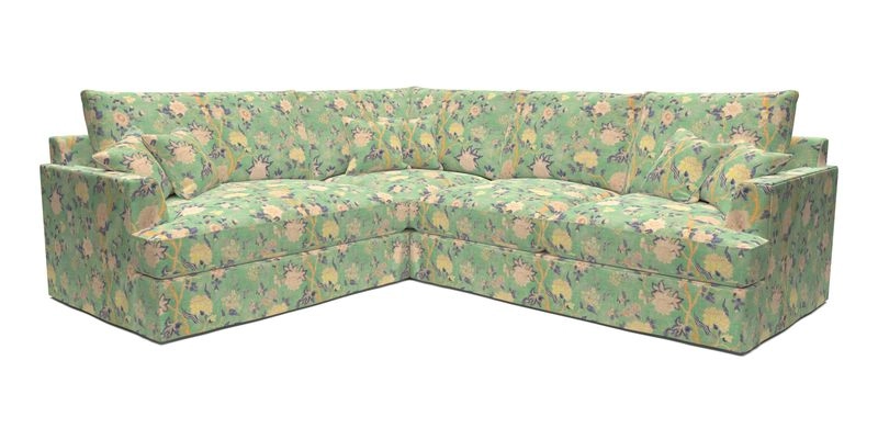 Slingsby Medium Fitted Cover Corner Unit RHF in Two Tone Plain Biscuit