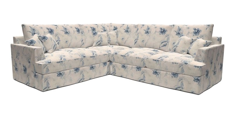 Slingsby Medium Fitted Cover Corner Unit RHF in Two Tone Plain Biscuit