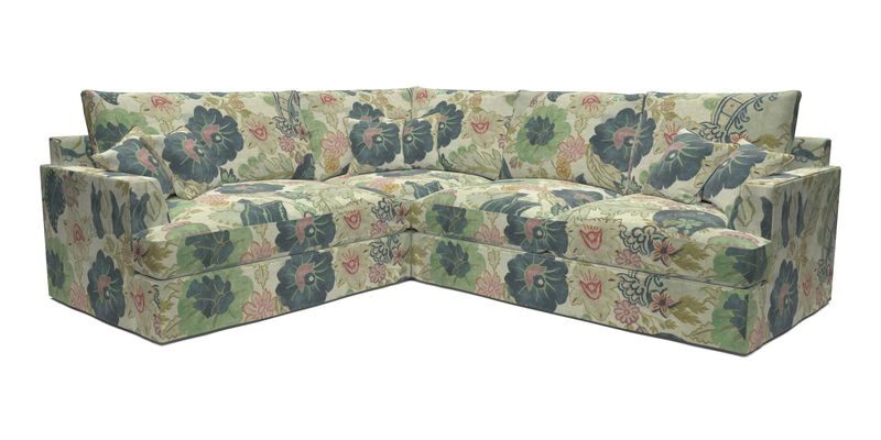 Slingsby Medium Fitted Cover Corner Unit RHF in Two Tone Plain Biscuit