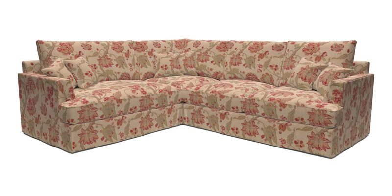 Slingsby Medium Fitted Cover Corner Unit RHF in Two Tone Plain Biscuit