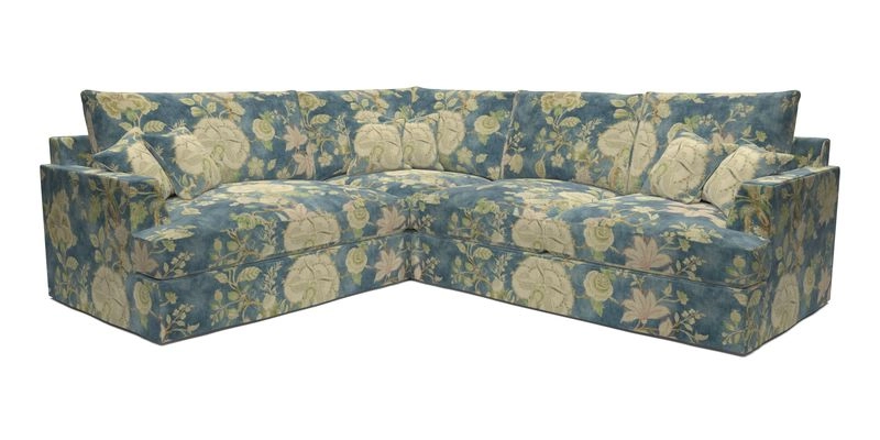 Slingsby Medium Fitted Cover Corner Unit RHF in Two Tone Plain Biscuit