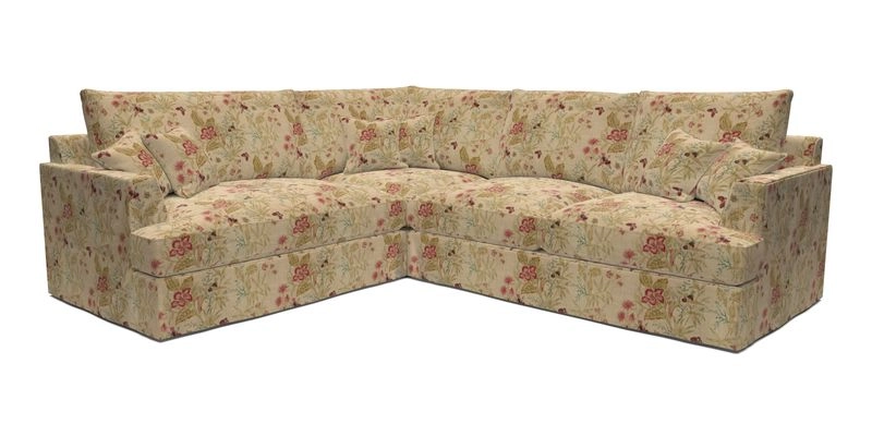 Slingsby Medium Fitted Cover Corner Unit RHF in Two Tone Plain Biscuit