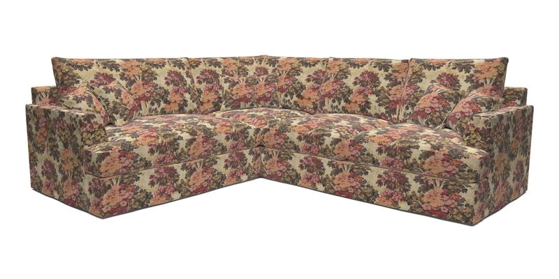 Slingsby Medium Fitted Cover Corner Unit RHF in Two Tone Plain Biscuit