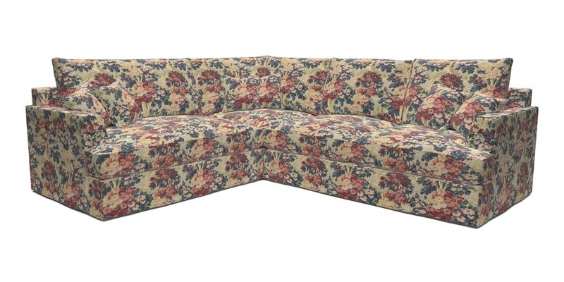 Slingsby Medium Fitted Cover Corner Unit RHF in Two Tone Plain Biscuit