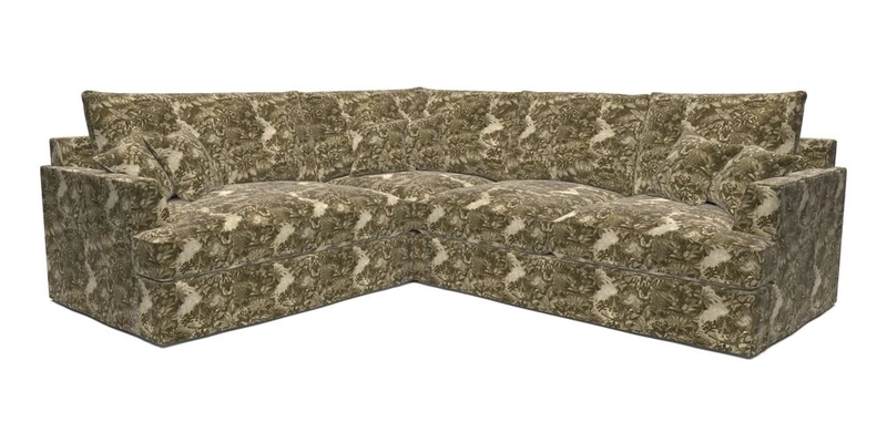 Slingsby Medium Fitted Cover Corner Unit RHF in Two Tone Plain Biscuit