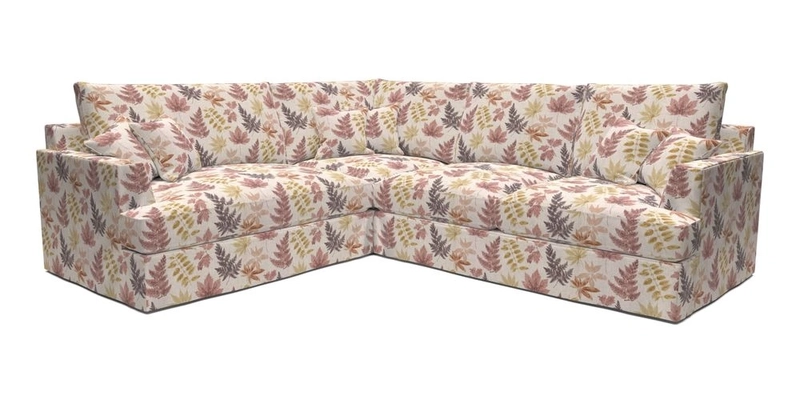Slingsby Medium Fitted Cover Corner Unit RHF in Two Tone Plain Biscuit