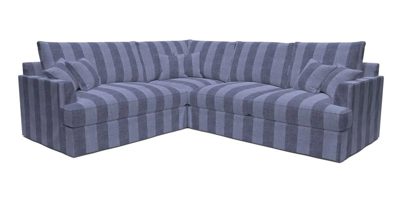 Slingsby Medium Fitted Cover Corner Unit RHF in Two Tone Plain Biscuit