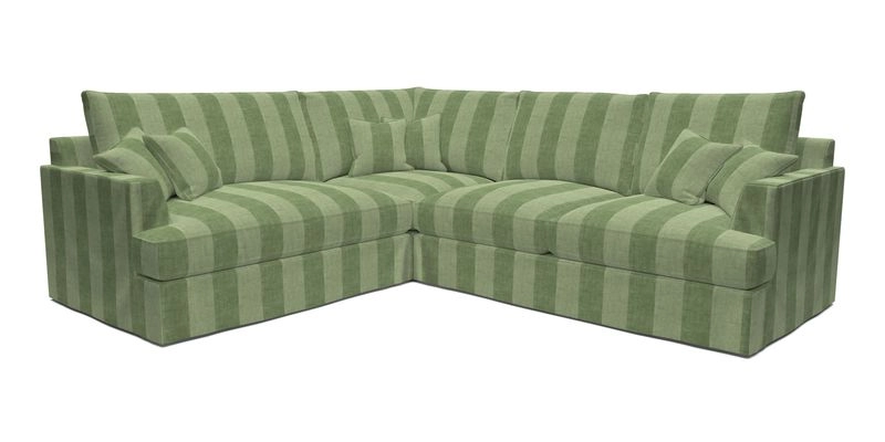 Slingsby Medium Fitted Cover Corner Unit RHF in Two Tone Plain Biscuit