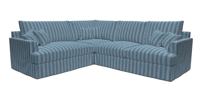 Slingsby Medium Fitted Cover Corner Unit RHF in Two Tone Plain Biscuit