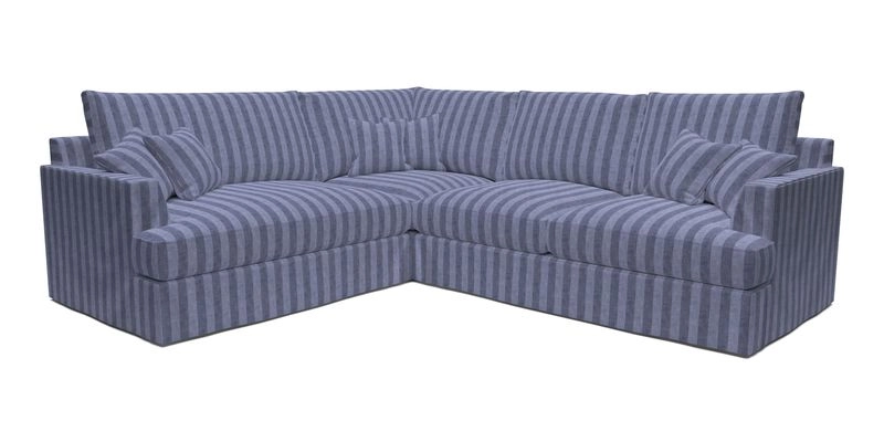Slingsby Medium Fitted Cover Corner Unit RHF in Two Tone Plain Biscuit