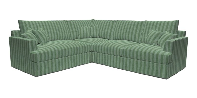 Slingsby Medium Fitted Cover Corner Unit RHF in Two Tone Plain Biscuit