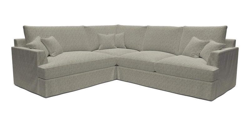Slingsby Medium Fitted Cover Corner Unit RHF in Two Tone Plain Biscuit
