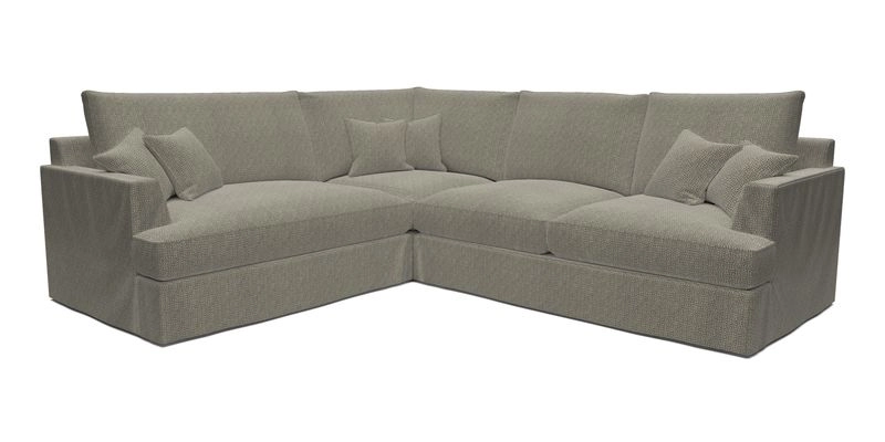 Slingsby Medium Fitted Cover Corner Unit RHF in Two Tone Plain Biscuit