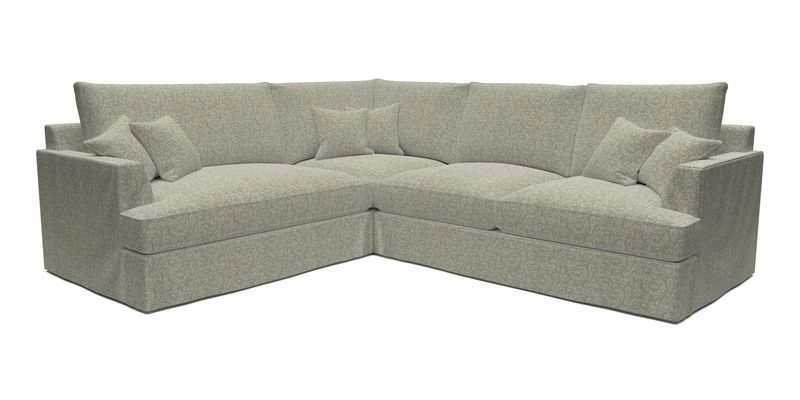 Slingsby Medium Fitted Cover Corner Unit RHF in Two Tone Plain Biscuit