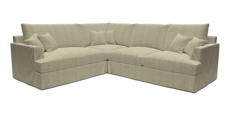 Slingsby Medium Fitted Cover Corner Unit RHF in Two Tone Plain Biscuit