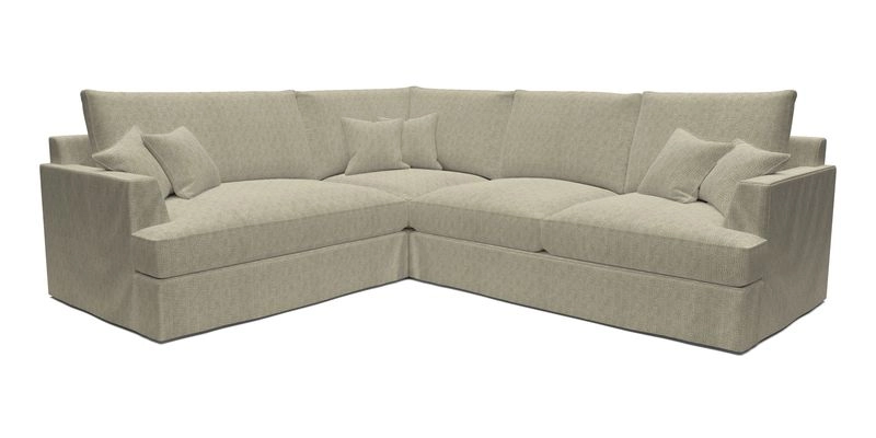 Slingsby Medium Fitted Cover Corner Unit RHF in Two Tone Plain Biscuit