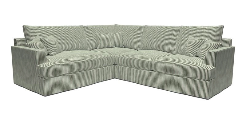 Slingsby Medium Fitted Cover Corner Unit RHF in Two Tone Plain Biscuit