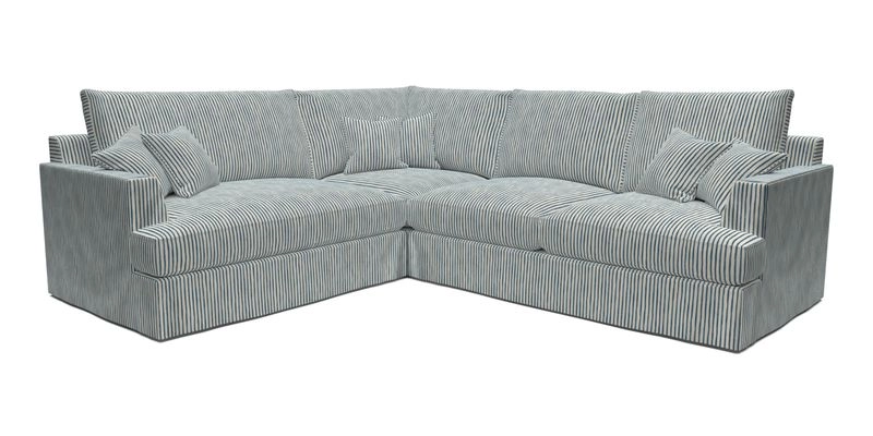 Slingsby Medium Fitted Cover Corner Unit RHF in Two Tone Plain Biscuit