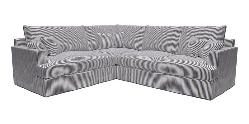 Slingsby Medium Fitted Cover Corner Unit RHF in Two Tone Plain Biscuit