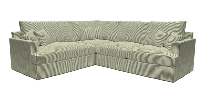 Slingsby Medium Fitted Cover Corner Unit RHF in Two Tone Plain Biscuit