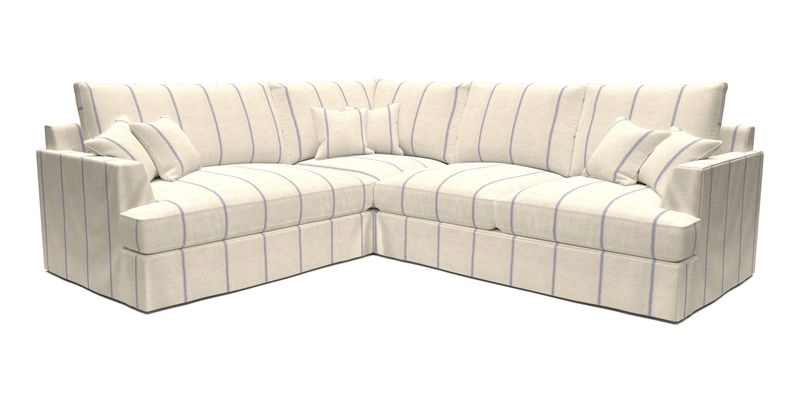 Slingsby Medium Fitted Cover Corner Unit RHF in Two Tone Plain Biscuit