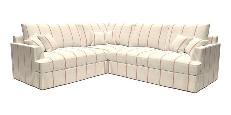 Slingsby Medium Fitted Cover Corner Unit RHF in Two Tone Plain Biscuit