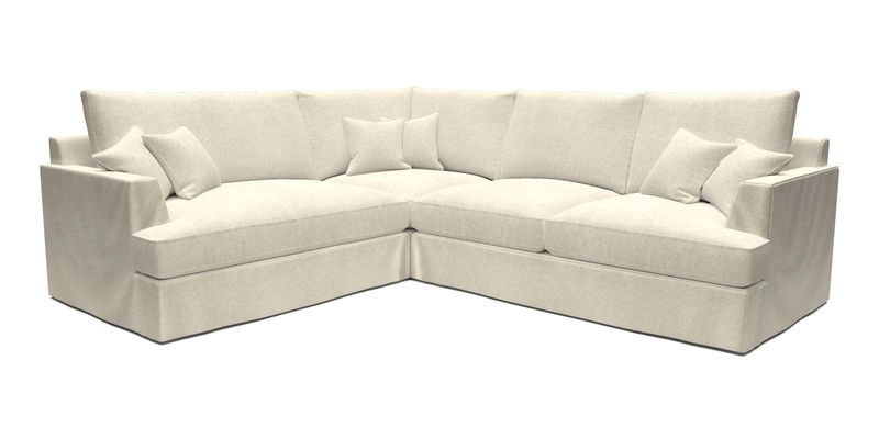 Slingsby Medium Fitted Cover Corner Unit RHF in Two Tone Plain Biscuit